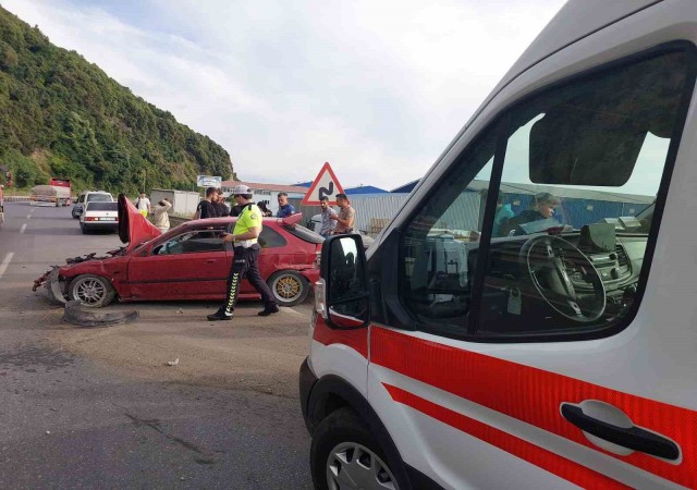 Zonguldakta trafik kazası: 1 yaralı