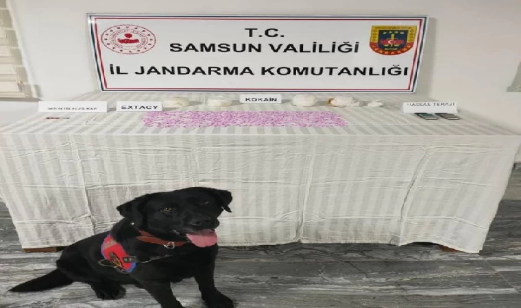 1 kilo 55 gram kokain ve uyuşturucu haplarla yakalandı