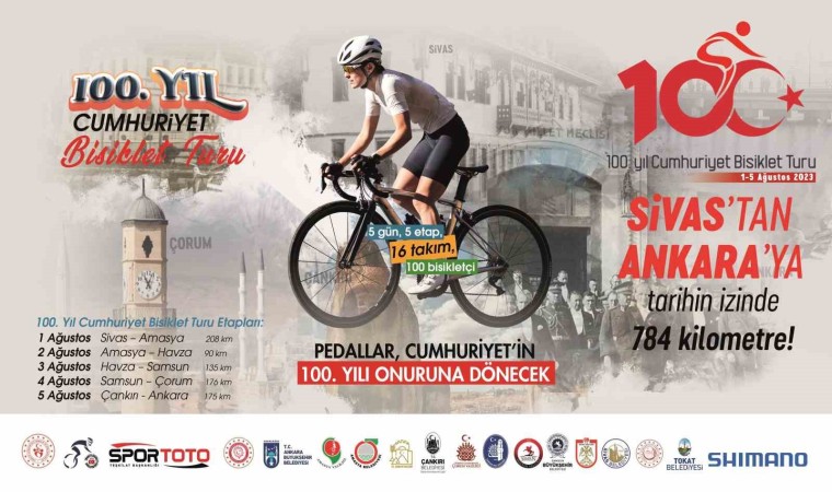 100.Yıl Cumhuriyet Bisiklet Turunun 2. etabında bisikletçiler, Amasyadan Havzaya pedal çevirecek