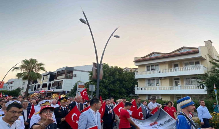 15 Temmuz Milli Birlik ve Beraberlik günü Yüzyılın Kahramanları teması ile Marmariste kutlandı