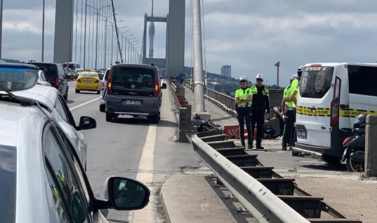 15 Temmuz Şehitler Köprüsü’nde motosiklet kazası: 1 ölü