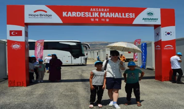 Aksaray Belediyesi ve Güney Kore Hope Bridge Derneği, Kahramanmaraş’ta konteyner kent açtı