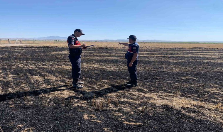 Anız yakan çiftçiye jandarma baskını