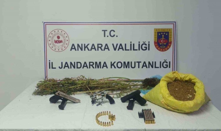 Ankara Jandarmadan uyuşturucu operasyonu: 4 kilogram kenevir ele geçirildi