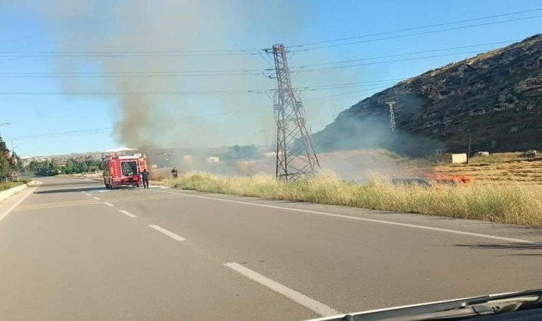 Ankarada tarım arazisinde yangın