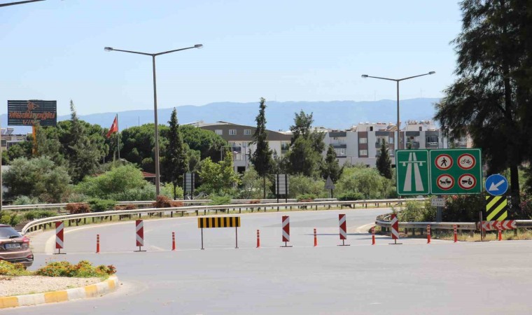 Aydında otoyolu Mimarsinan girişi 15 Ağustosa kadar kapatıldı