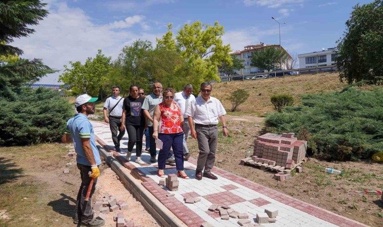 Başkan Ataç, Şehit Piyade Üsteğmen Onur İlkhan Parkında incelemeler yaptı