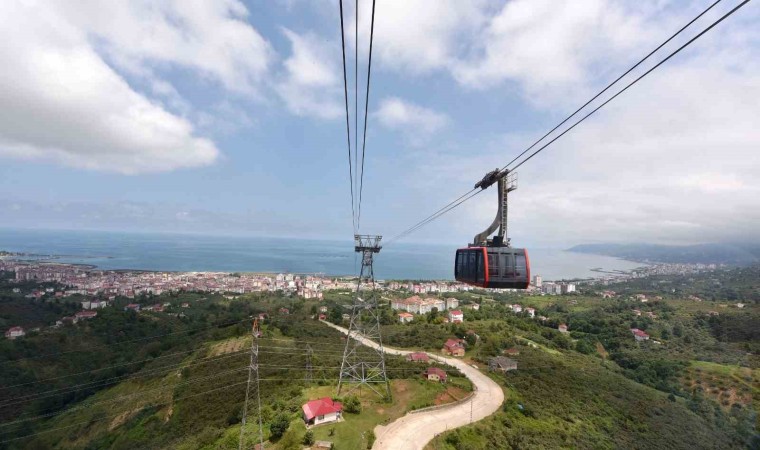 Beşikdağına teleferik ile çıktılar, projeyi yerinde incelediler