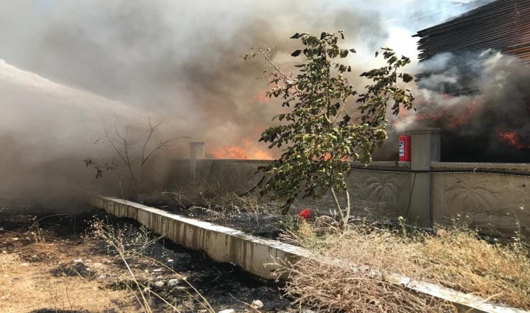 Burdurda kereste fabrikası alevlere teslim oldu