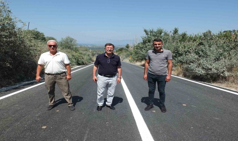 Burhaniyede Dutluca yolu tamamlandı