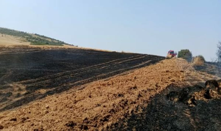 Çanakkale’de tarım arazisinde yangın; 1 hektar alan kül oldu