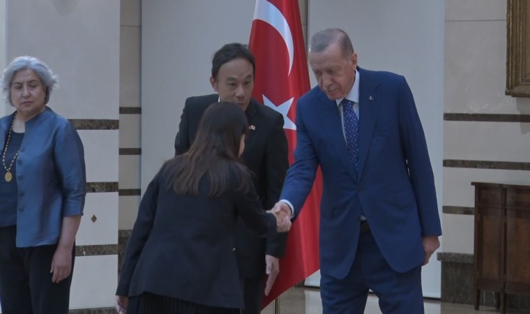 Cumhurbaşkanı Erdoğan, Japonya Büyükelçisi Takahiko Katsumatayı kabul etti