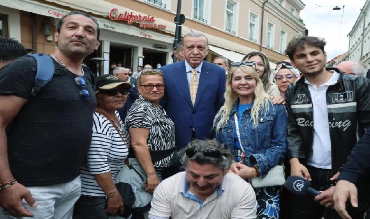 Cumhurbaşkanı Erdoğan Litvanya’da (EK FOTOĞRAF)