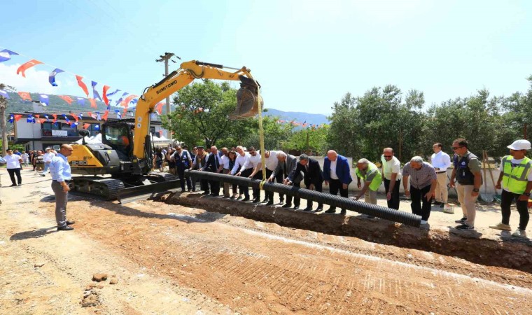 Düğerek kanalizasyon hattının 5 bin metresi tamamlandı