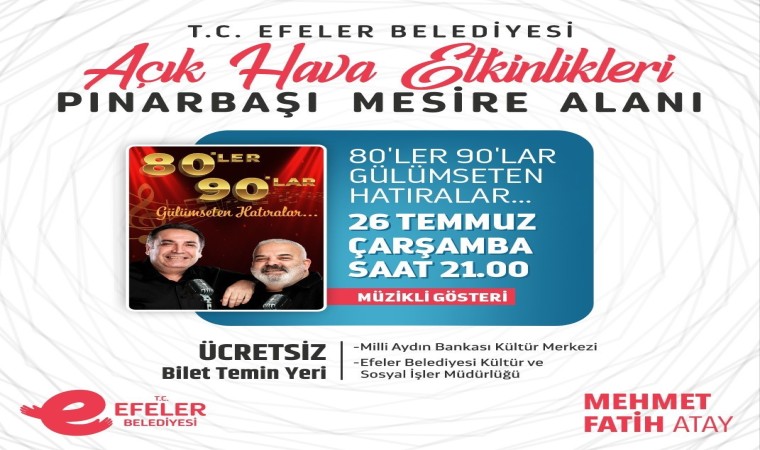 Efeler halkı sanatla açık havada buluşacak