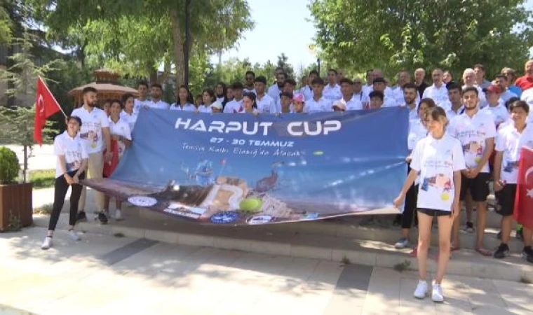 Elazığ’da ilk kez düzenlenen Harput Kupası Tenis Turnuvası başladı