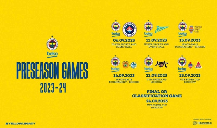 Fenerbahçe Bekonun hazırlık programı belli oldu