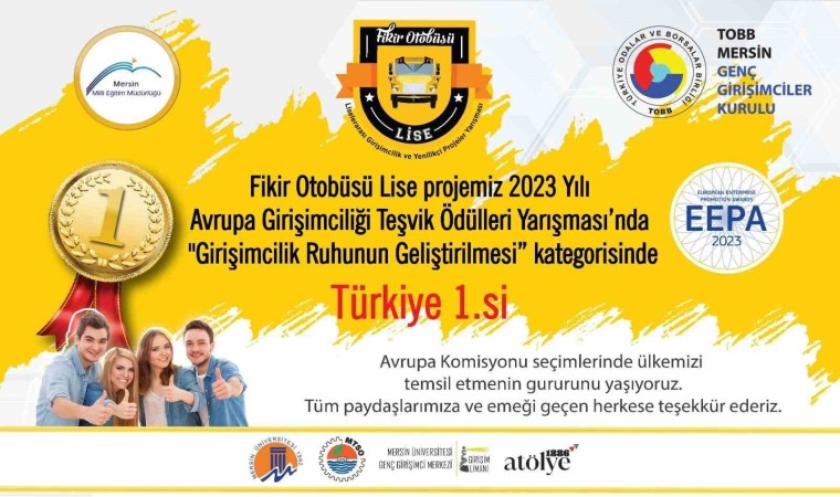 Fikir Otobüsü Lise Projesi Türkiye birincisi seçildi