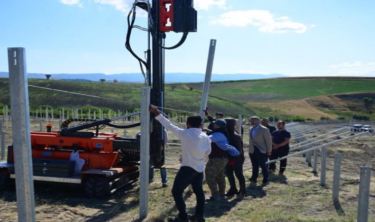 Gedizde Güneş Enerji Santrali kurulum çalışmaları başladı