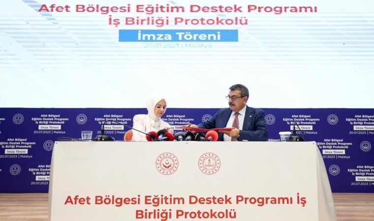 İki bakanlık arasında deprem bölgesi için iş birliği protokolü imzalandı