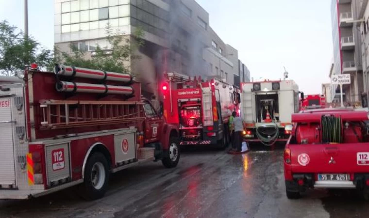 İzmir’de, tekstil atölyesinde çıkan yangın korkuttu