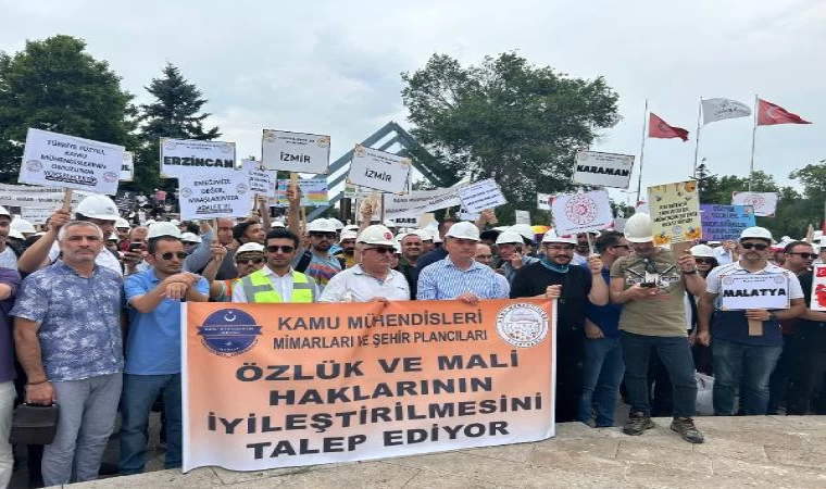 Kamu mühendisleri özlük hakları için Ankara’da buluştu