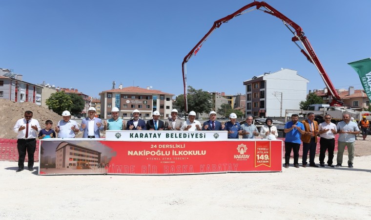 Karatay Belediyesi Osman Benliler İlkokulunun temelini attı