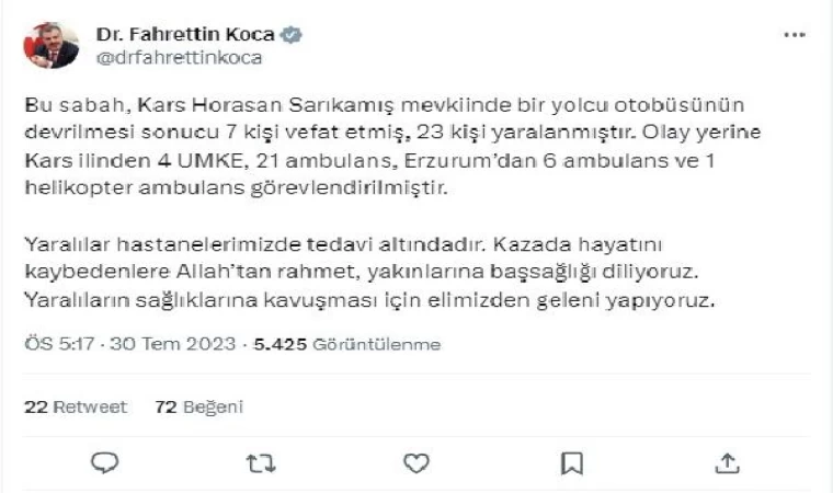 Kars’ta yolcu otobüsü viyadükten uçtu: 7 ölü, 23 yaralı (11)