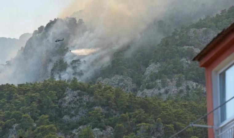 Kemer’deki orman yangını 3’üncü gününde (5)