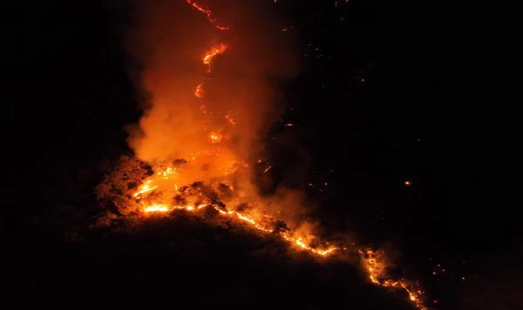 Kemer’deki orman yangınına havadan müdahale / Ek fotoğraflar