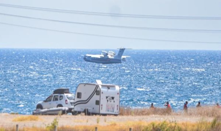 Kemer’deki orman yangınına havadan müdahale/ Ek Fotoğraflar