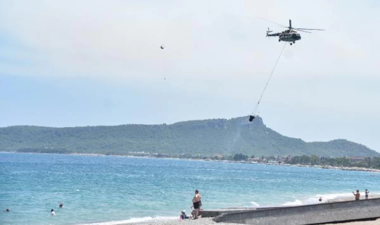 Kemer’deki orman yangınına havadan müdahale/ Ek Fotoğraflar