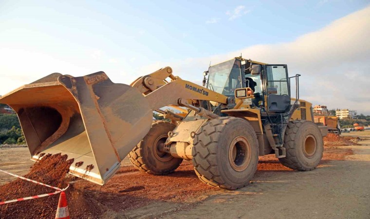 Kestel Yeni Üniversite Yolunda kaldırım çalışması başlatıldı