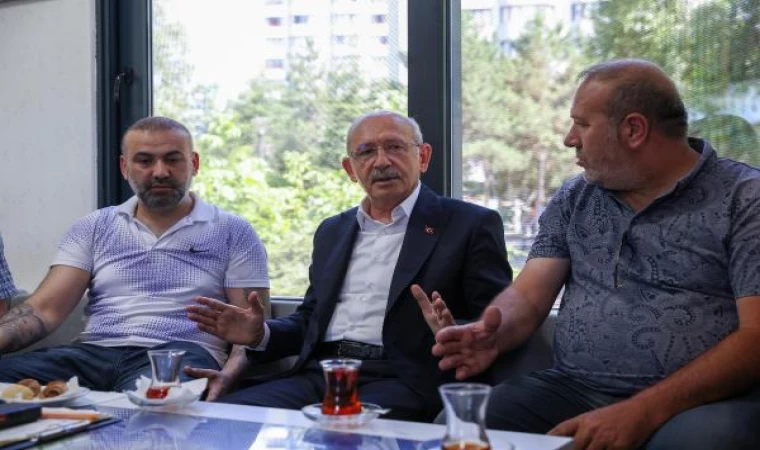 Kılıçdaroğlu, taksicilerle buluştu