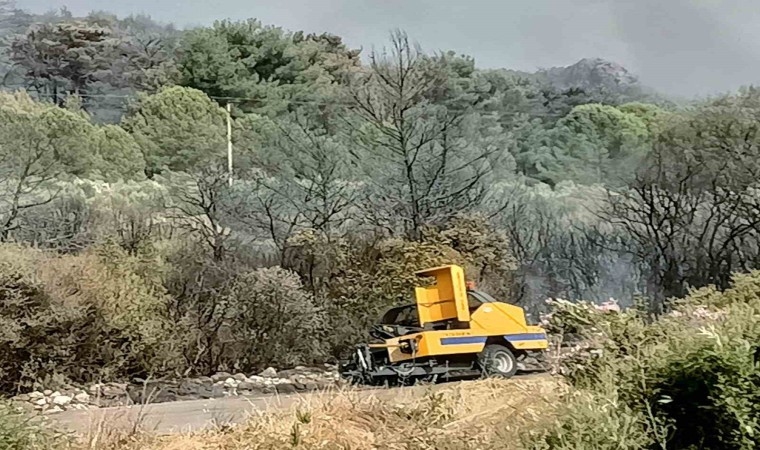 Kınıkta yangının sebebi balya makinesi iddiası