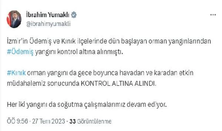 Kınık’taki orman yangını ikinci gününde (2)