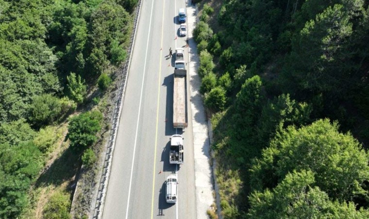 Kırklarelinde dronlu trafik denetimi