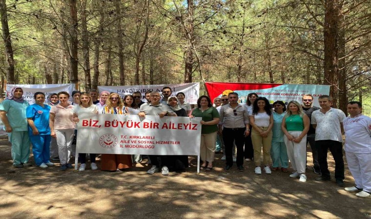 Kırklarelinde koruyucu aileler ve çocukların piknik keyfi