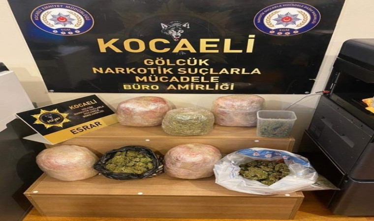 Kocaelide 7 kilo uyuşturucu ele geçirildi