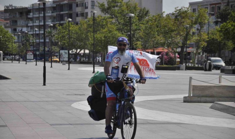 Kök hücre bağışına dikkat çekmek için 7 bin kilometre pedal çevirecek