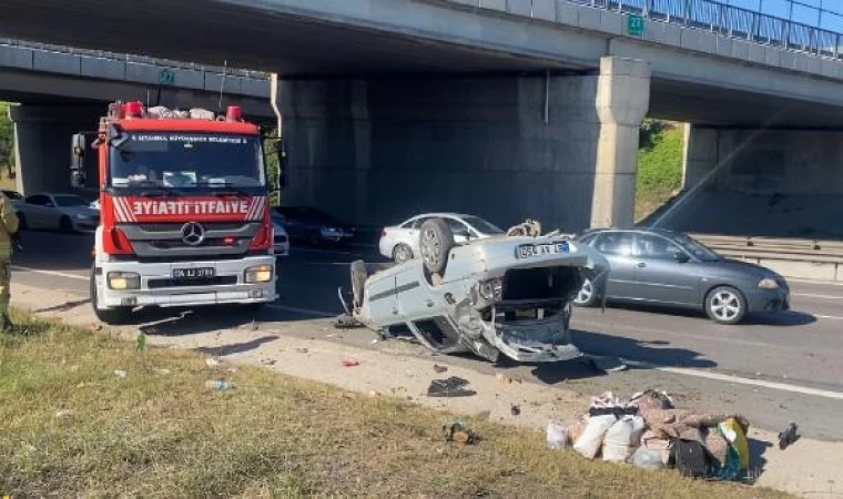 Kurban Bayramı dönüşü TEM otoyolunda kaza: 3 yaralı