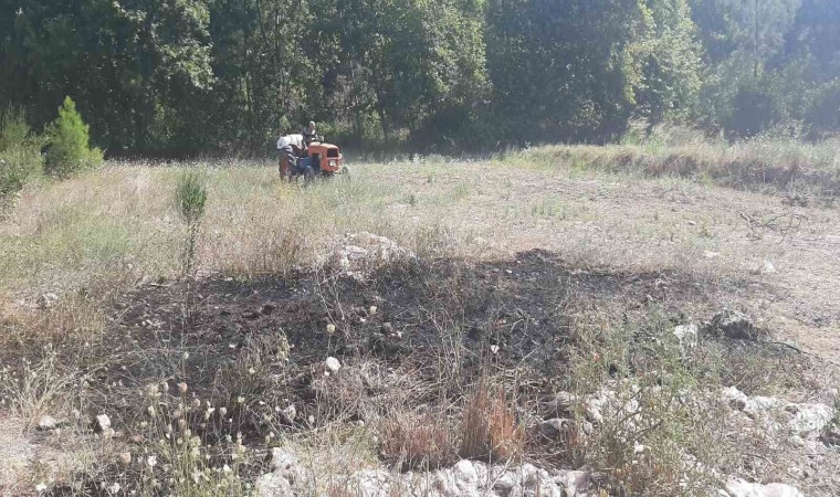 Manavgattaki yangın ormana sıçramadan söndürüldü