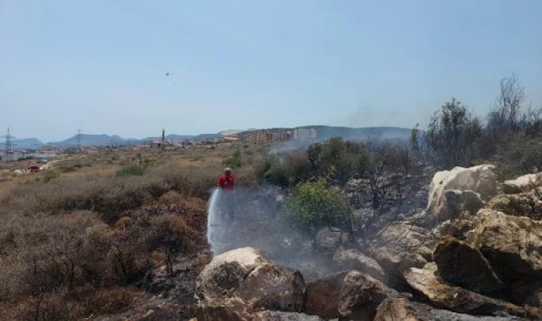 Mersin’de makilik yangını; TOMA ile de müdahale edildi