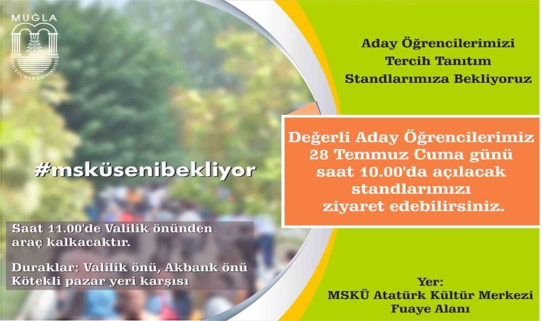 MSKÜden aday öğrenciler için tercih tanıtım standı