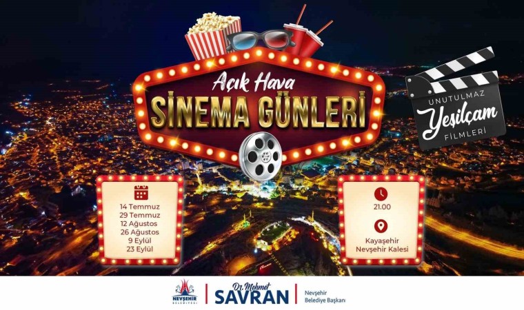 Nevşehirde Açık Hava Sinema Günleri başlıyor