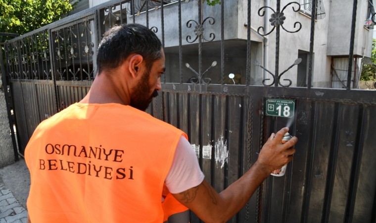 Osmaniyede cadde, sokak ve kapı numaralandırma çalışmaları devam ediyor