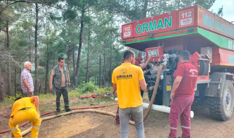 Osmaniyede orman yangını, ekipler havadan ve karadan müdahale ediyor