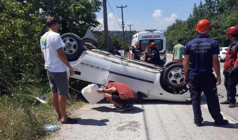 Otomobil takla attı; aynı aileden 4 kişi yaralandı