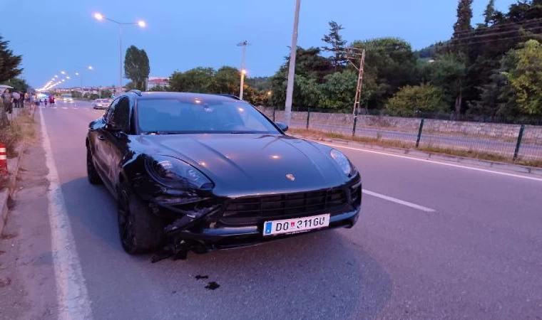 Samsun’da, otomobille çarpışan motosikletli öldü