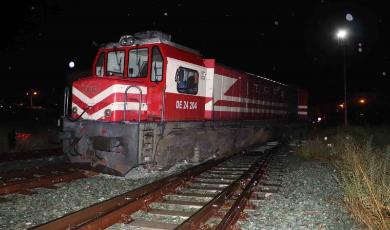 Samsunda yük treni raydan çıktı